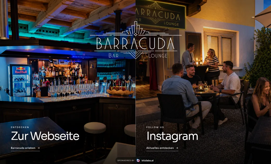 Echter Website-Screenshot: Barracuda Bar & Lounge